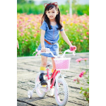 Detský bicykel 16" RoyalBaby Star Girl RB-16G-1 ružovo-biely 